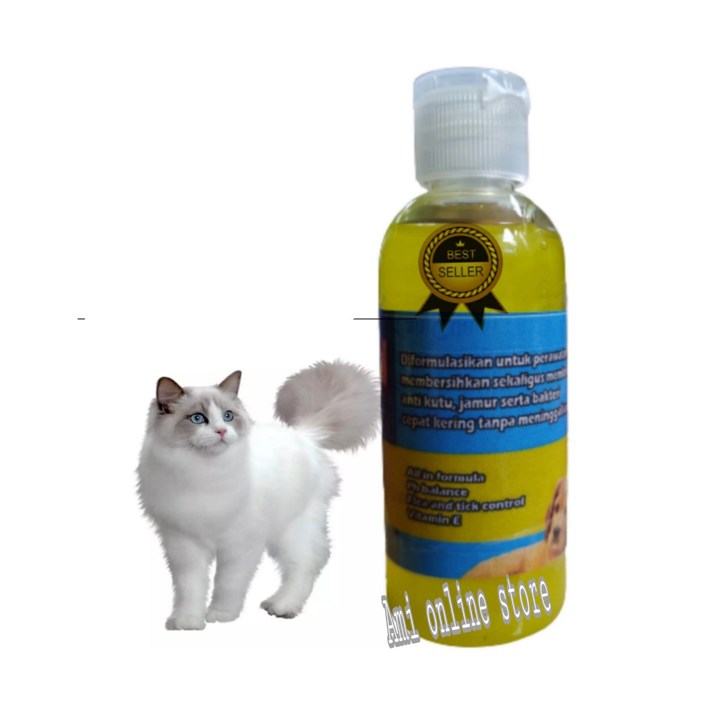 SHAMPOO KUTU / BAKTERI NATURAL AROMA APPLE KUCING ANJING 50ml