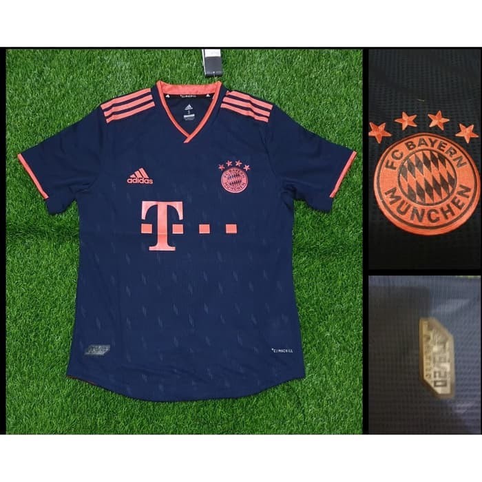 [COD]908 JERSEY BOLA FUTSAL BAJU KAOS OBLONG POLOS PRIA MURAH BAYERN MUNCHEN 3RD 2019/2020 ORI