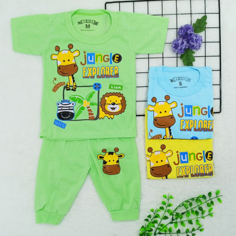 [Ss-1048] Pakaian Anak Laki-laki 1-3tahun, Baju Kaos Anak Casual, Baju Bermain, Setelan Anak Cowok