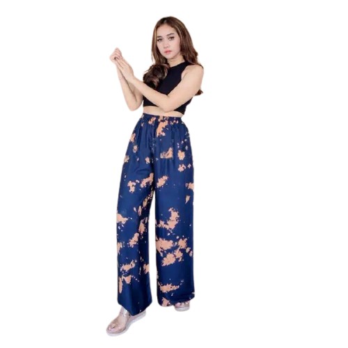 CELANA KULOT PANJANG TIE DYE BALI-NAVY SMOKE