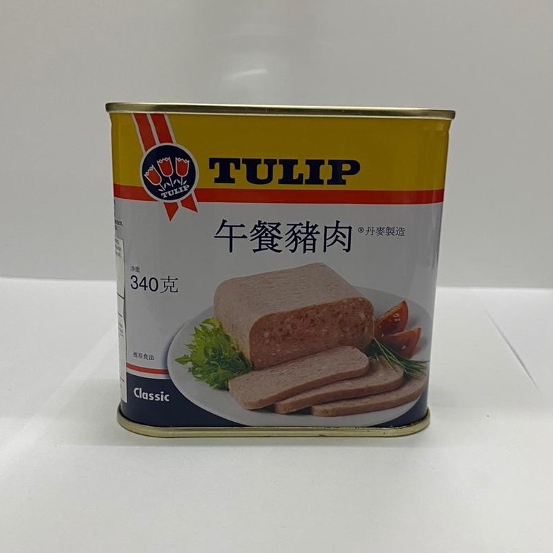 

TULIP DANISH PORK LUNCHEON MEAT 340GRAM / DAGING BABI OLAHAN DALAM KALENG