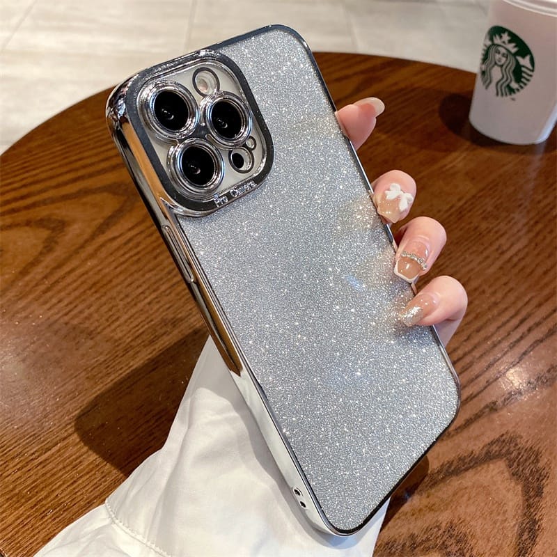 Soft Case Silikon Glitter Cover iPhone 7/8/SE/7Plus/8PlusX/Xs/XsMax/11/11Pro/11ProMax/12/12Mini/12Pro/12ProMax/13/13Mini/13Pro/13ProMax