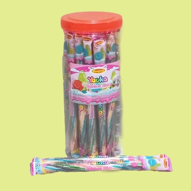 

Youka Rainbow Stick Permen Jelly [30 stick/toples]
