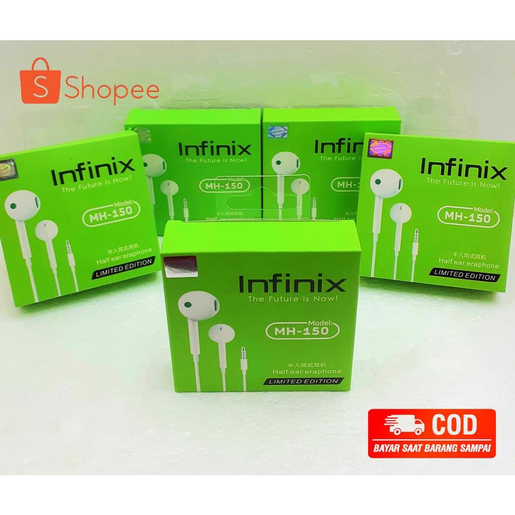 MINIGO Headset Handsfree Infinix MH-150 earphone infinix Smart 5/Hot 8/Hot 8 Play/Hot 9/Hot 9 Play