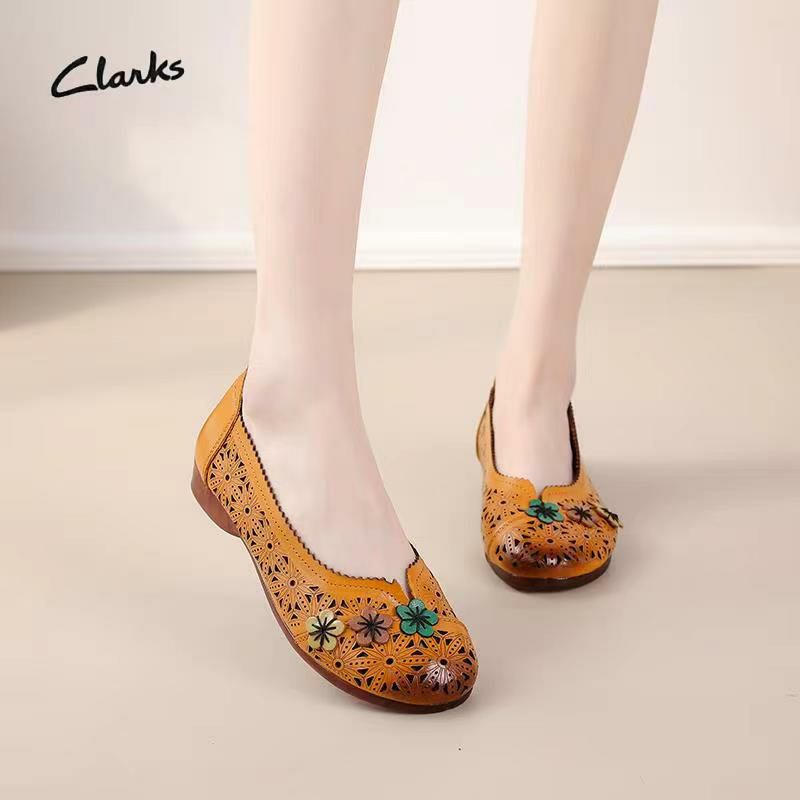 SEPATU CLARKS KD1130 FLATSHOES LEATHER / SEPATU KULIT/ SEPATU KANTOR