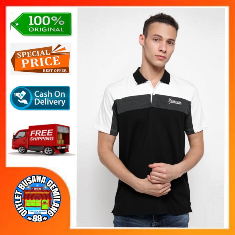 Cressida original Kaos polo pria Kaos kerah pria Kaos berkerah pria Polo shirt pria CRESSIDA Polo sh
