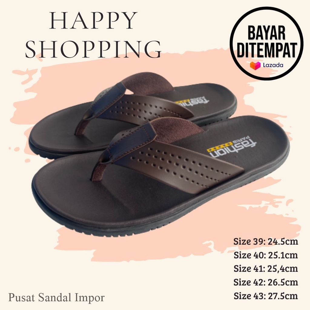 Sandal Jepit/Sandal Kulit/Sandal Slide/Sandal Pria/Sandal Carvil