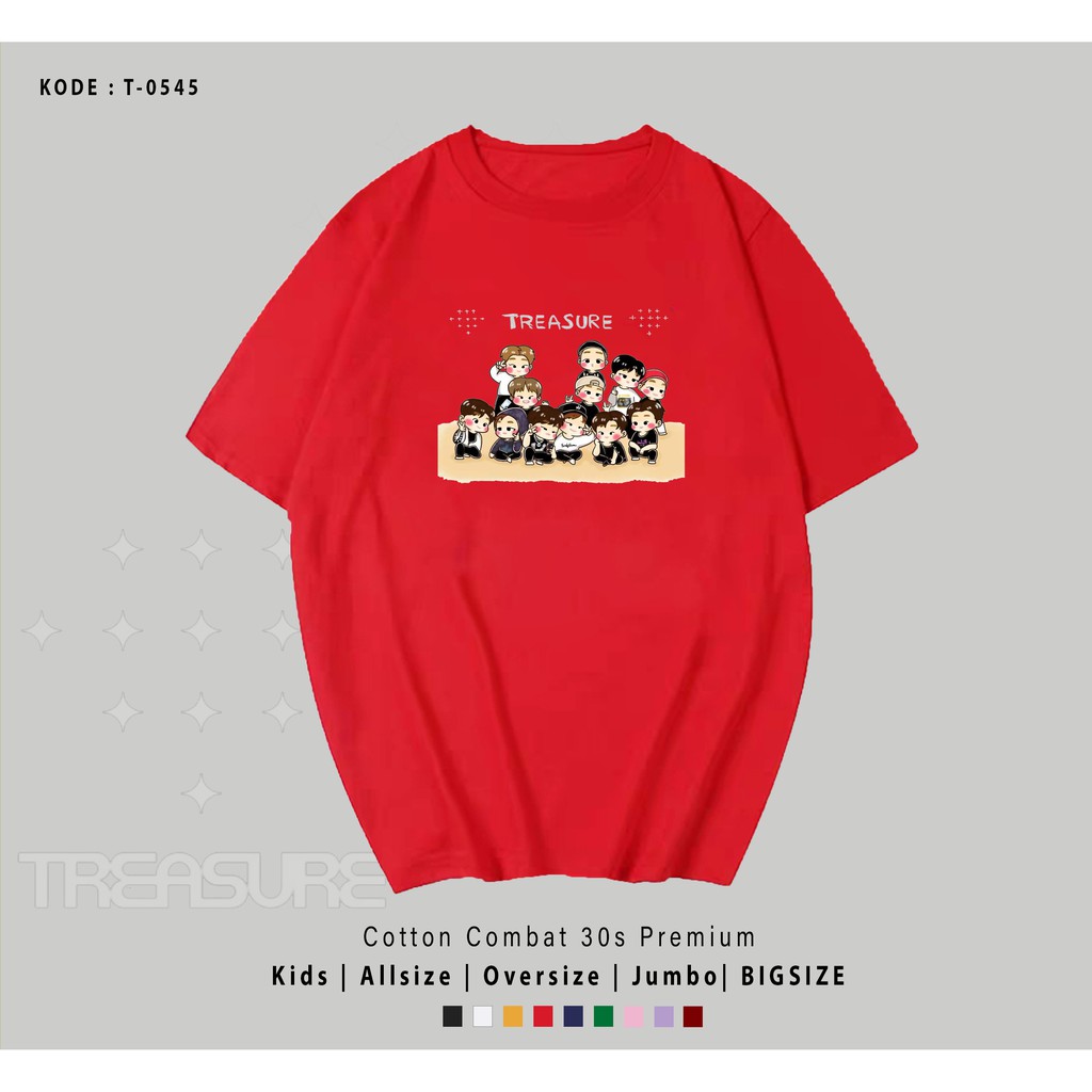 TREASURE KAOS / TSHIRT PRATICE T0545 / TRUZ / BEST SELLER BAHAN KATUN 30S