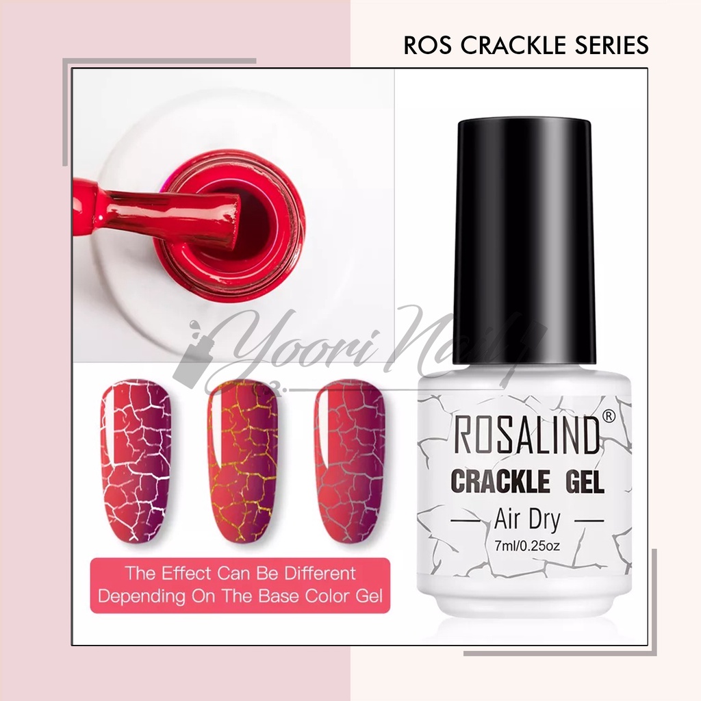 Rosalind Crackle Series gel nail polish uv led 7ml kutek gel retak gel crack