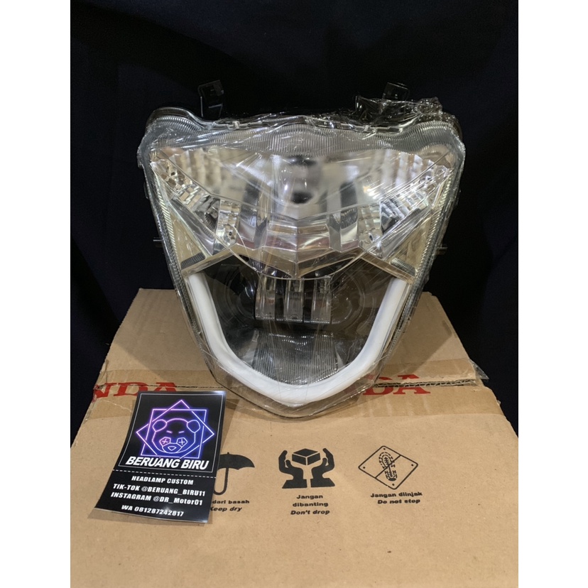 lampu depan honda beat esp atau beat street tahun 2017-2019 custom led