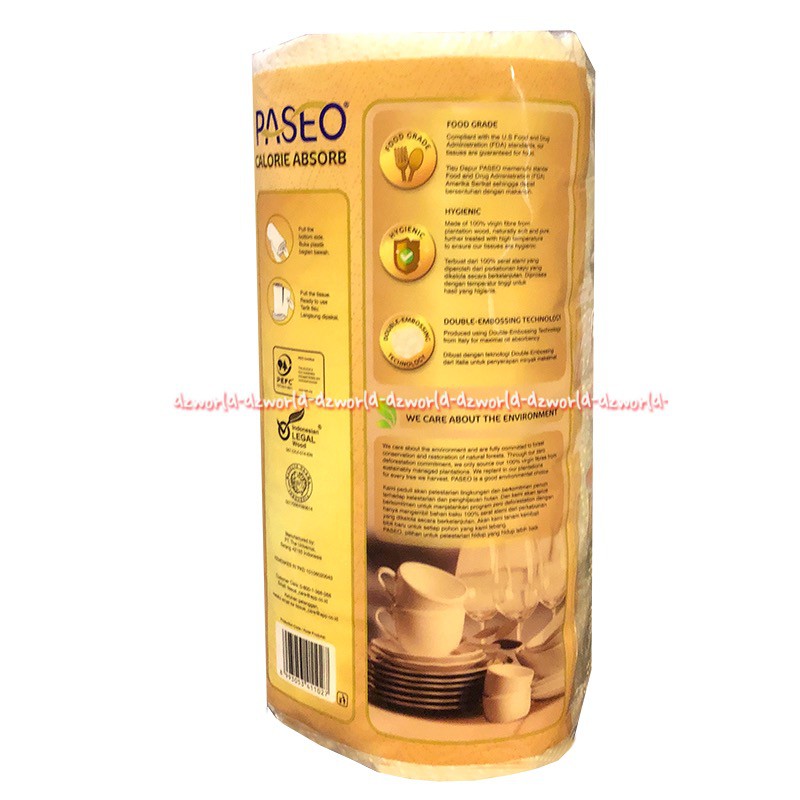 Paseo Calorie Absorb 70sheet Tissue Dapur Menyerap Minyak Makanan Kitchen Tisue 70 Lembar Paseo Kalorie Absorseb Tisu Menyerap Minyak Gorengan