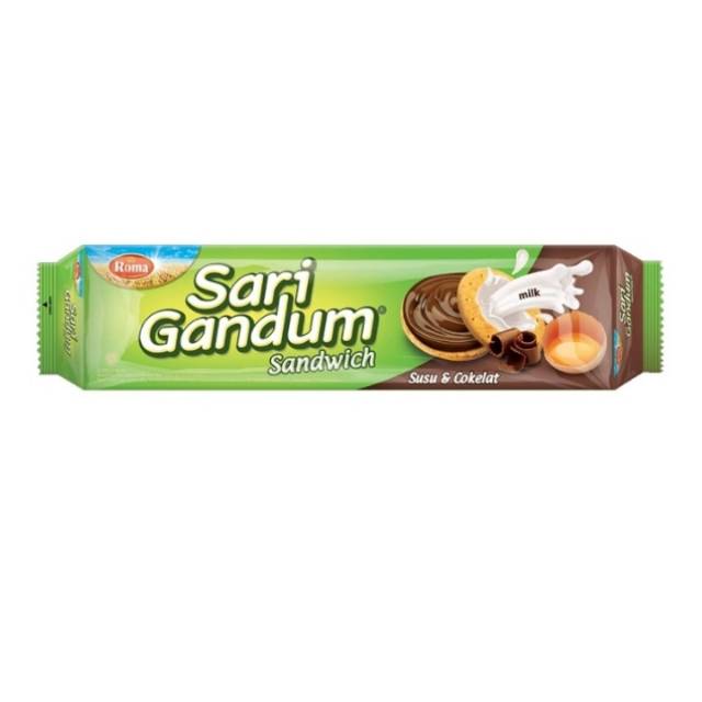 

Sari Gandum Sandwich Susu dan Cokelat 115 gr