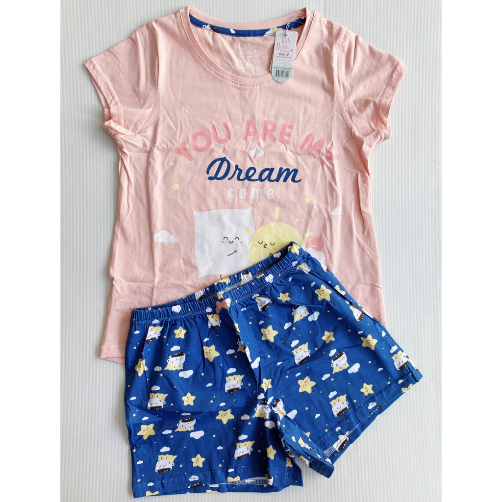 Baju Tidur SETELAN Anak Perempuan LITTLE HEARTS by YOUNG HEARTS 1522 - You are My Dream Come True