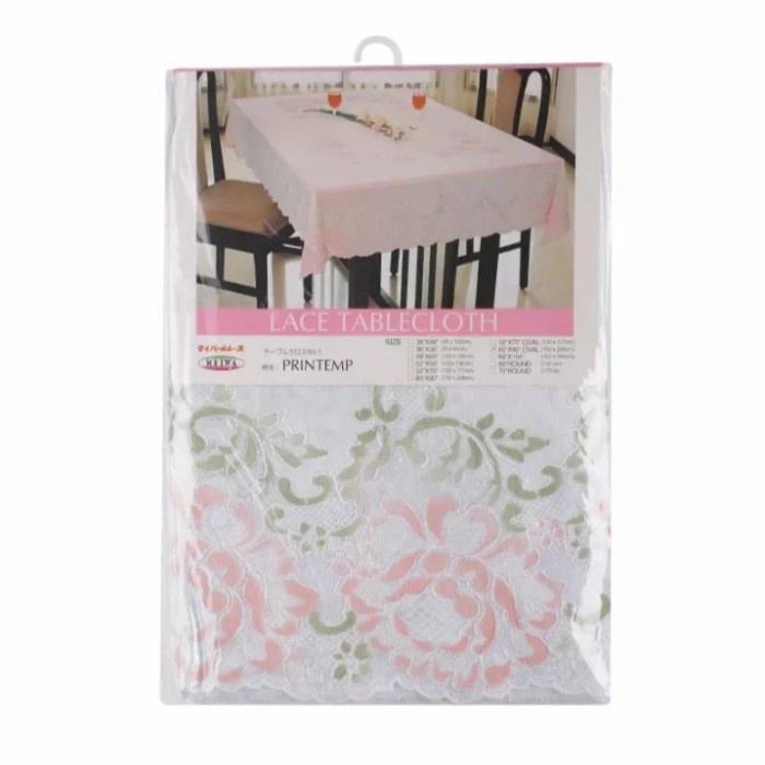 Taplak Meja Makan - Taplak Meja Makan Oval Putih