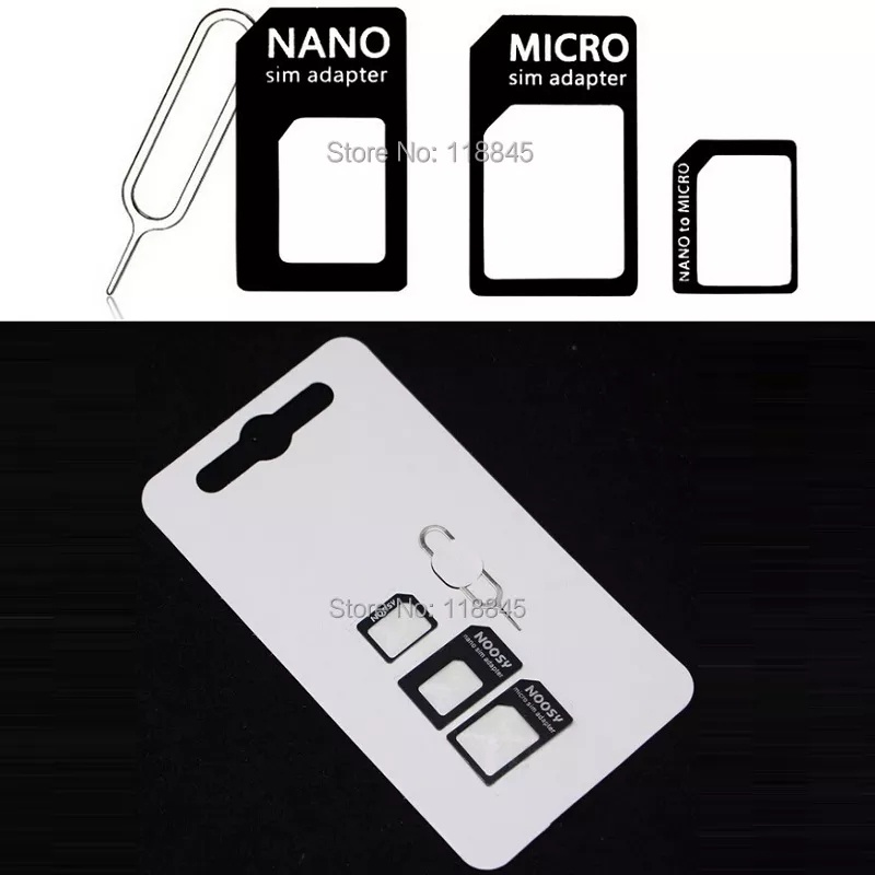 Sim Card Adapter Set  / Adapter Kartu sim Nano / Nano Sim Adapter Paket Noosy Sim Adapter -SC