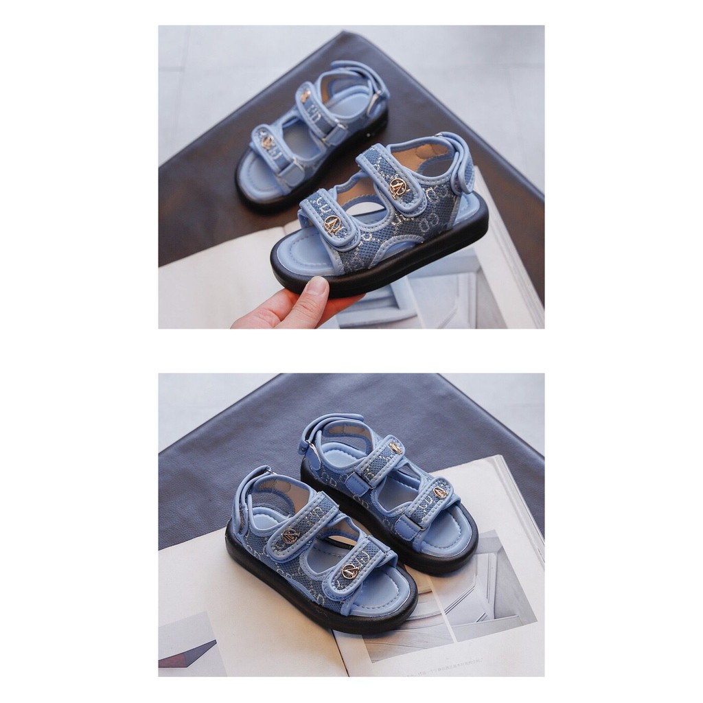 (LOLI-JKT) SD-BC4 SANDAL IMPORT ANAK COWOK SLIP ON SIZE 21-36