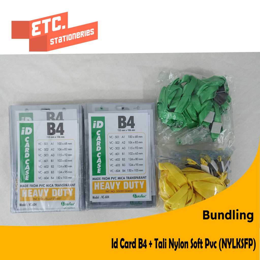

Paket Bundling Id Card B4 + Tali Nylon Soft Pvc (NYLKSFP)