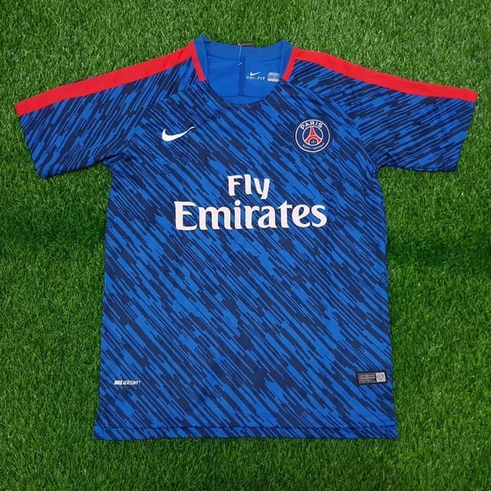 CJ277 Jersey Bola PSG BiRU Training 19/20 Grade Ori Futsal Prematch Paris