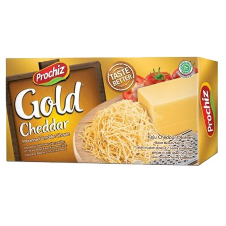 

Prochiz Keju Gold Cheddar Cheese Kemasan 170gr