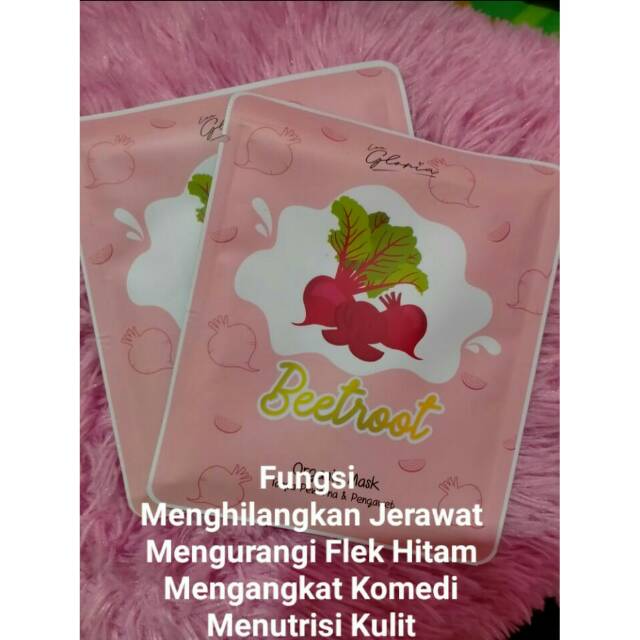 [OPEN RESELLER] masker organik by lea gloria variant betroot
