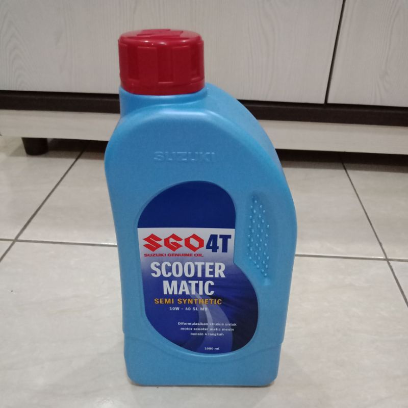 OLI OIL MESIN SGO 4T SUZUKI SCOOTER MATIC 10W-40 SL MB 1000 ML 1 LITER ORIGINAL ORI ASLI SUZUKI SGP