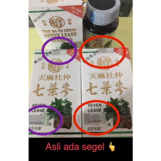 Seven Leave Gingseng Original Obat Rematik Sendi Asam Urat