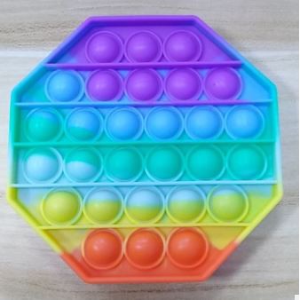 POP IT Among Us Rainbow / pop it fidget toy among us MURAH-Segi6 Rainbow