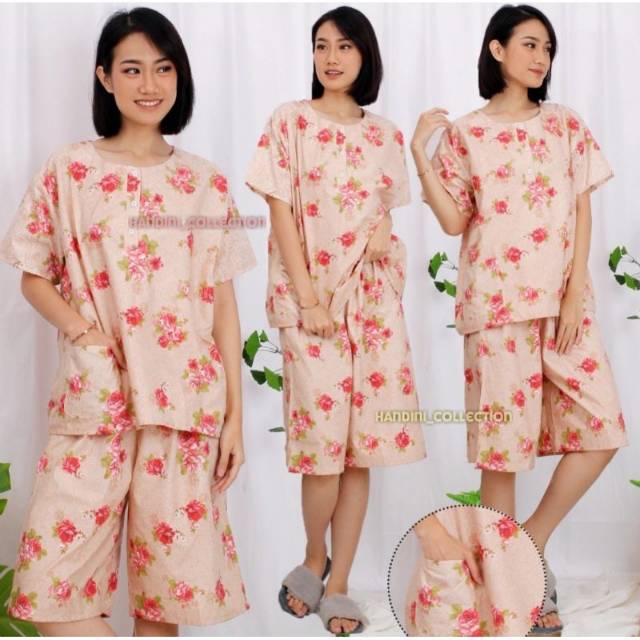 Setelan Jumbo Tampil Santai Tetap Cantik PIYAMA SETELAN  JUMBO KATUN KARAKTER BAJU TIDUR KANCIN