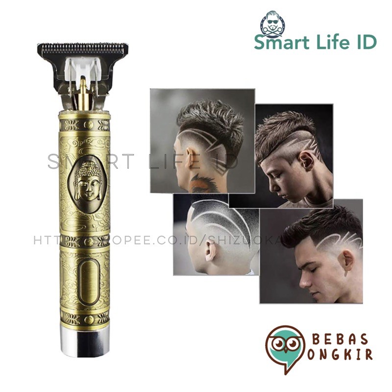 Alat Cukur Rambut Elektrik Professional Hair Clipper Model Trimmer Detailer Buddha Cukuran WS-T99