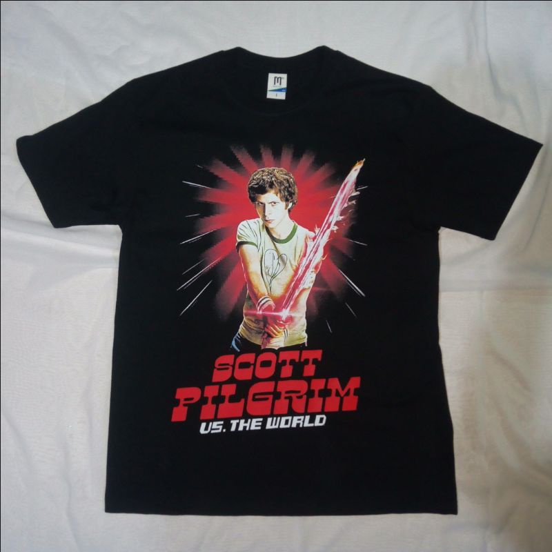 Scott Pilgrim Vs. The World Movie T-shirt/Kaos Film Scott Pilgrim Vs The World Oversized Unisex