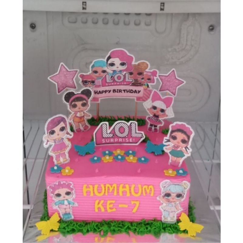 Topper Cake LOL, topper kue ulang tahun LOL kualitas premium