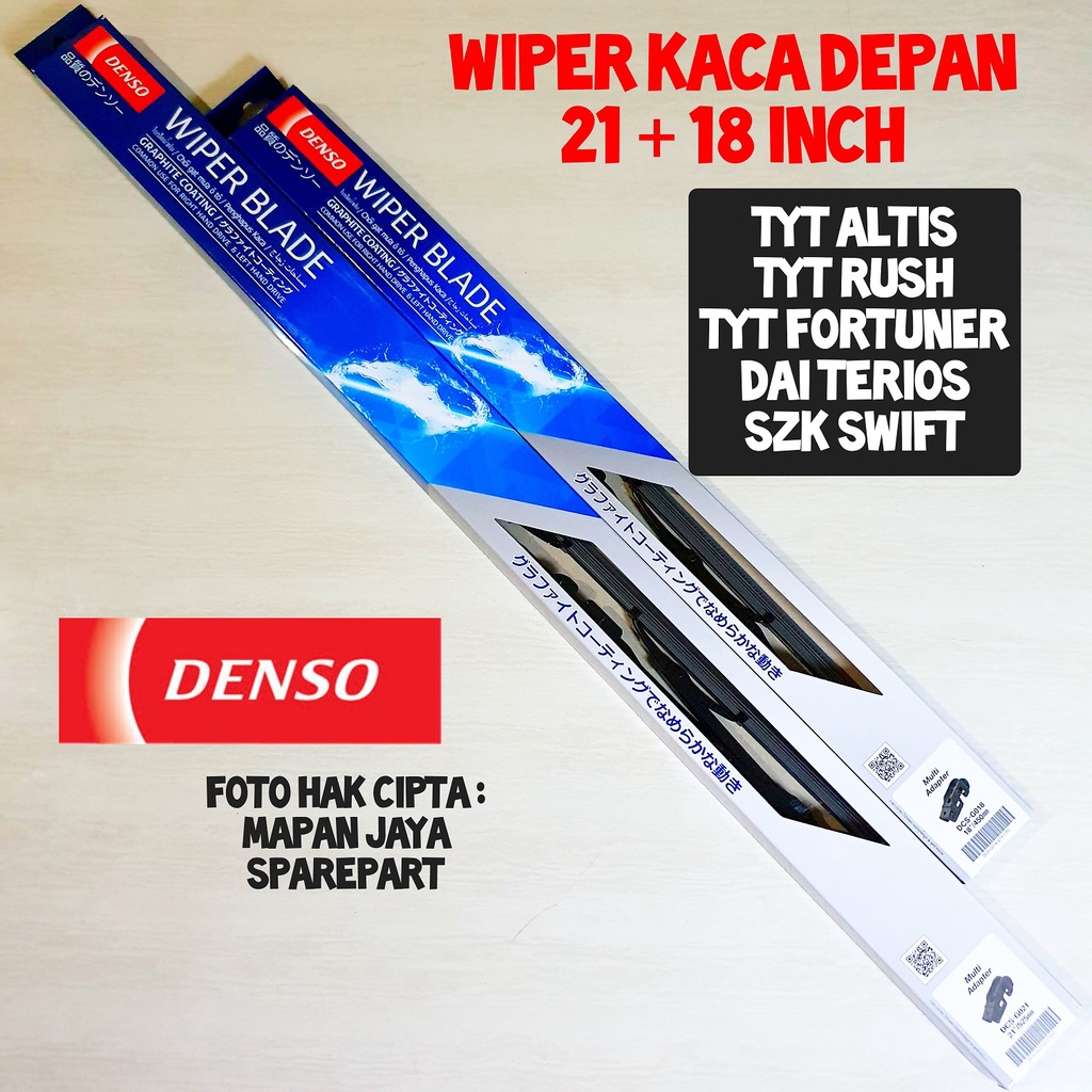 WIPER KACA DEPAN RUSH TERIOS ALTIS FORTUNER SWIFT ORI DENSO