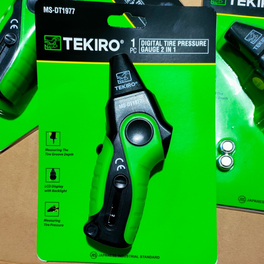 Digital tire pressure gauge TEKIRO 2 in 1 Tekiro Alat ukur tekanan angin ban Digital 2in1 MS-DT1977