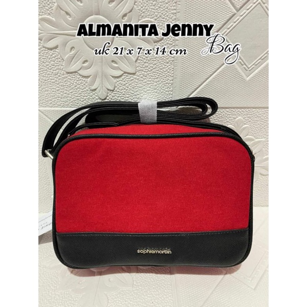 Tas Almanita Jenny Sophie Paris (Tas Selempang Merah PROMO)