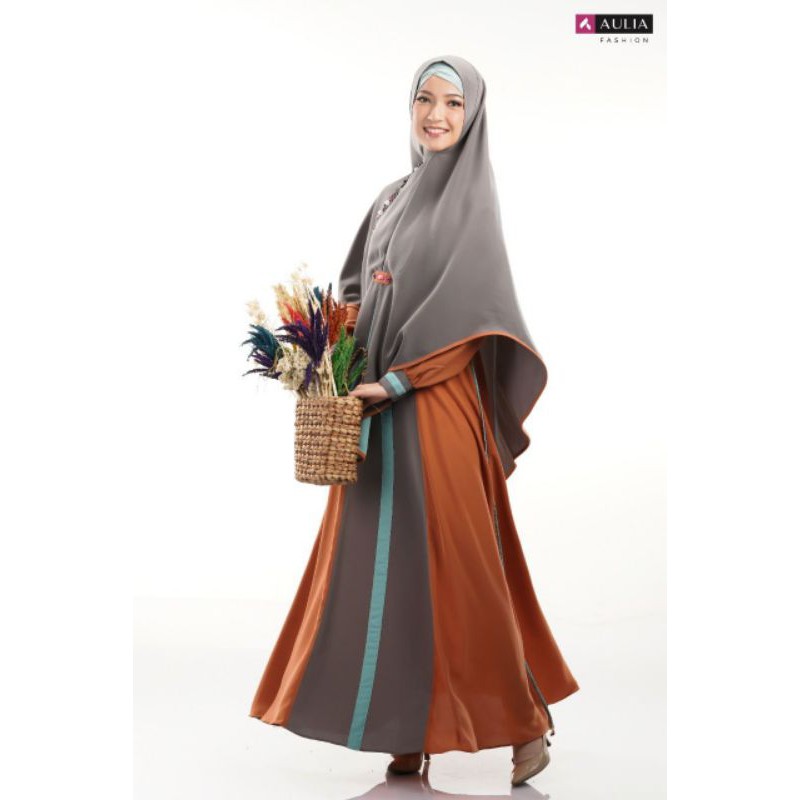 [BISA COD] gamis aulia fashion FELISHA TERACOTA terbaru tahun 2021 original