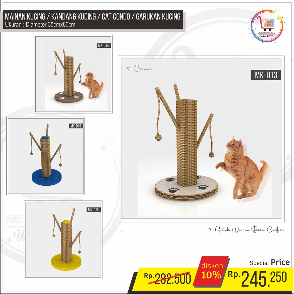 MAINAN KUCING / KANDANG KUCING / CAT CONDO