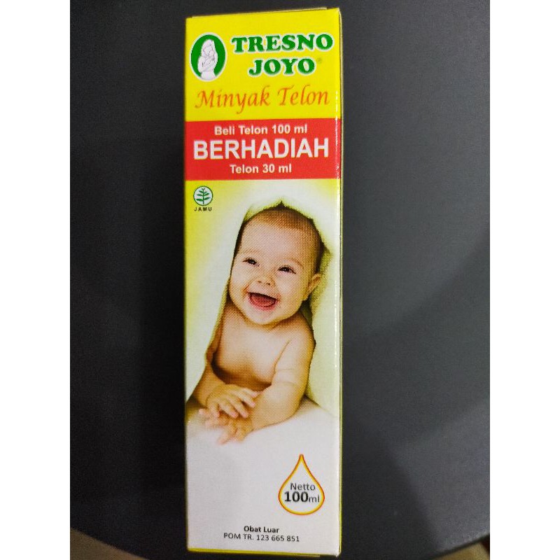 tresno joyo minyak telon 100 ml (berhadiah telon 30ml)