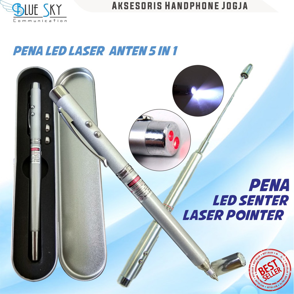 LED LASER ANTEN 5 IN 1 MULTIFUNGSI POINTER SENTER PRESENTASI