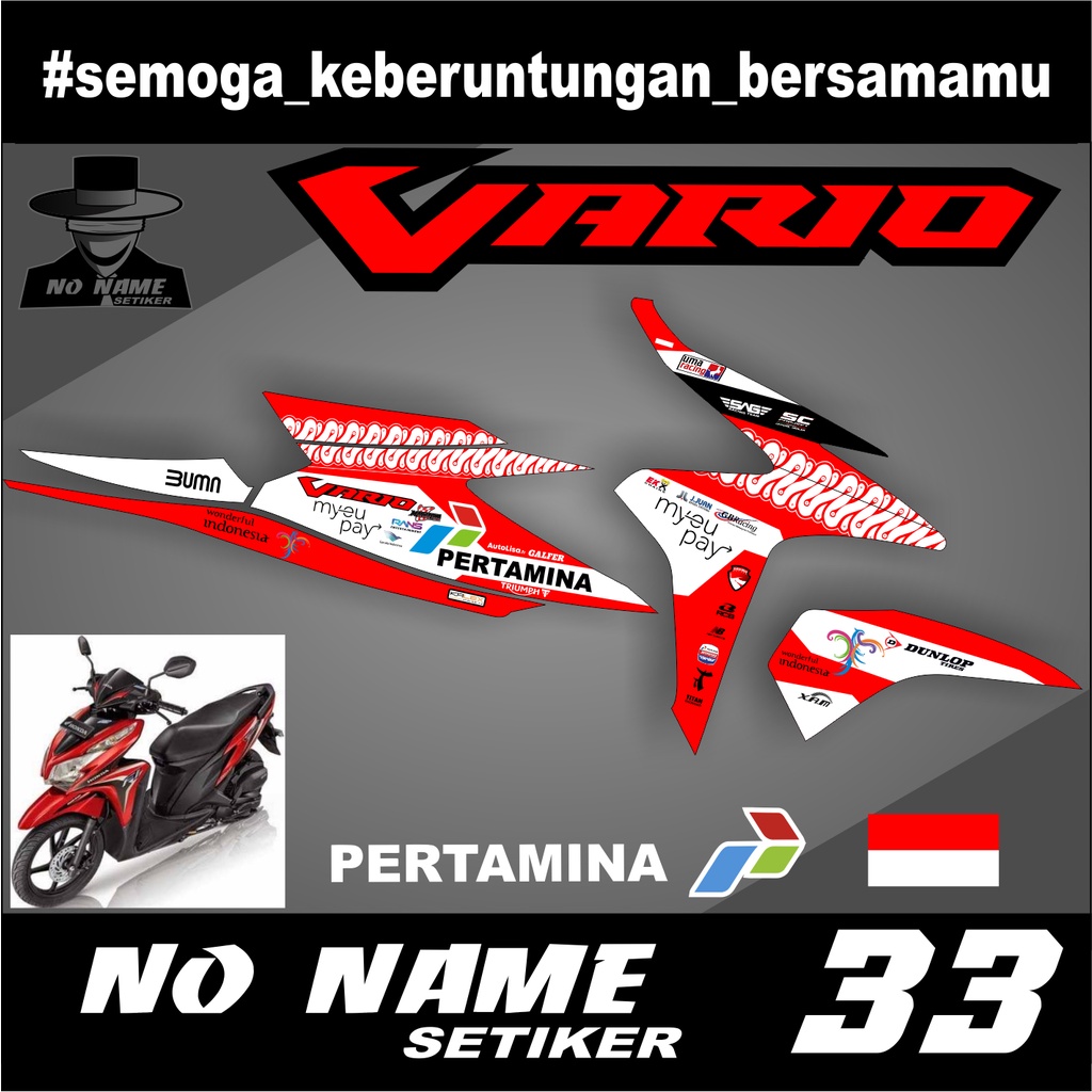 STIKER STRIPING VARIO TECHNO 125 FI 2014 (33) STRIPING STIKER LIST