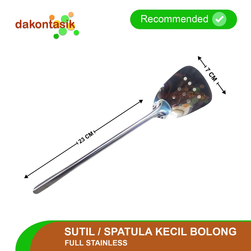 DakonTasik - Sutil Spatula Kecil full stainless bolong