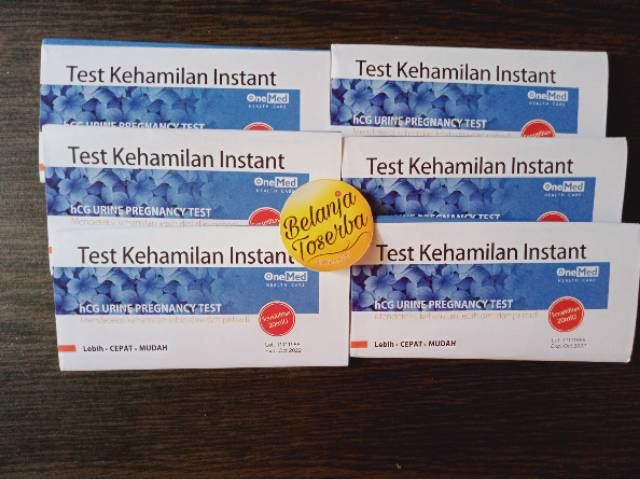 HCG Tes Kehamilan Onemed - Tespek Hamil Onemed Strip - Testpack Akurat Instant One Med Strip