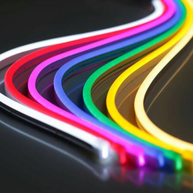 Lampu neon flex led selang flexible sign strip pleksibel meteran