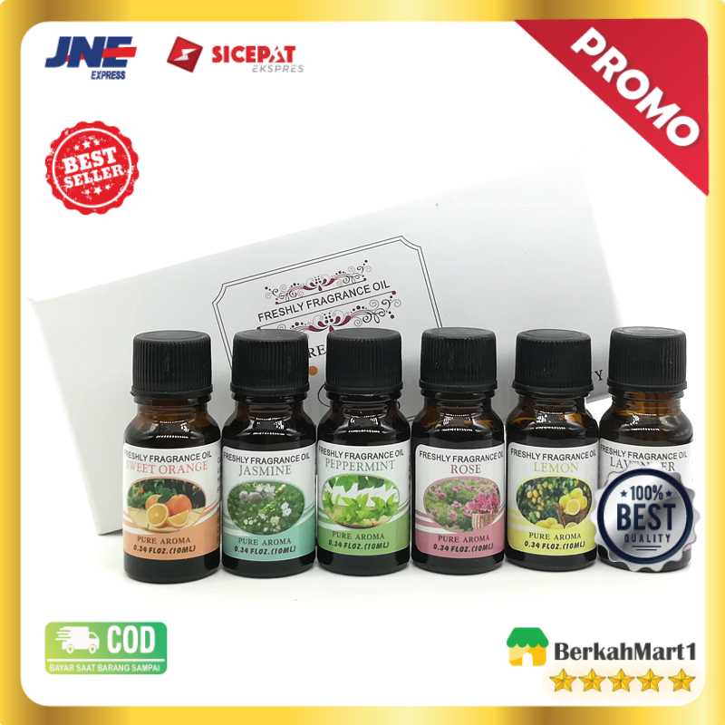 Taffware Pure Aroma Essential Oil Minyak Aromatherapy 6 in 1 10ml