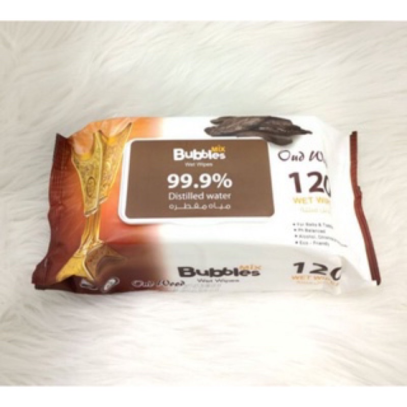 BUBBLES WET WIPES | Tissue basah aroma oud