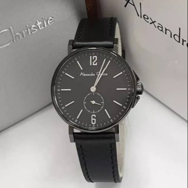 ALEXANDRE CHRISTIE AC 8458 FULL BLACK AC8458 WANITA ORIGINAL