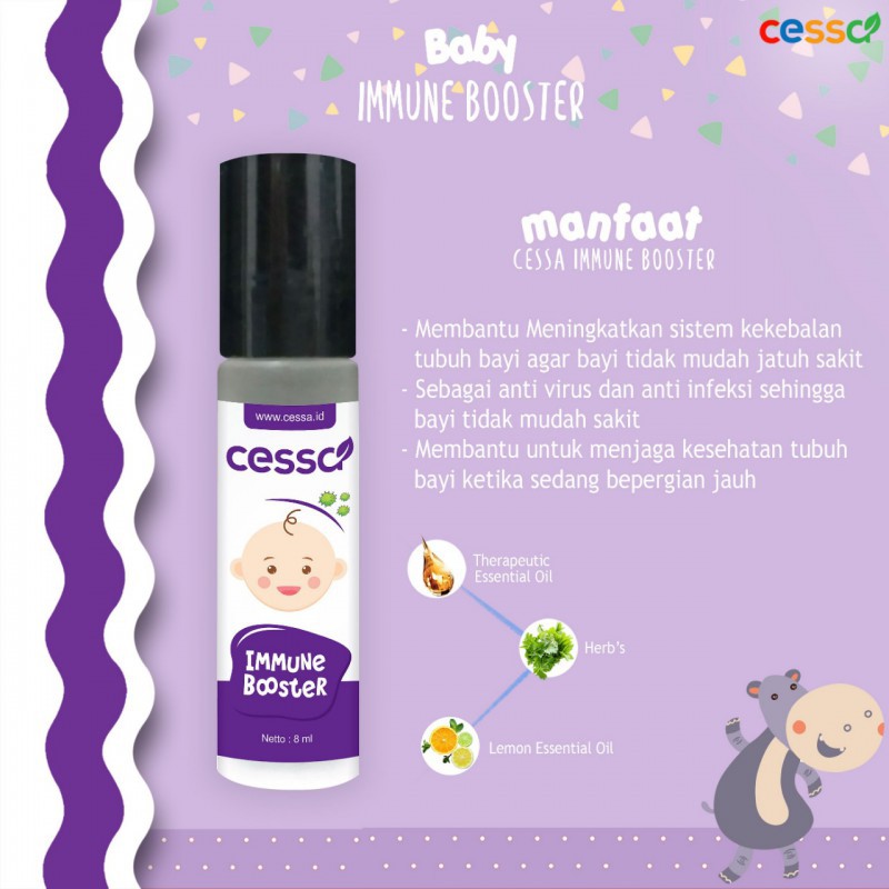 Cessa Baby Essential Oil Minyak Oles Roll On Alami Bayi 0 sd 2 Tahun