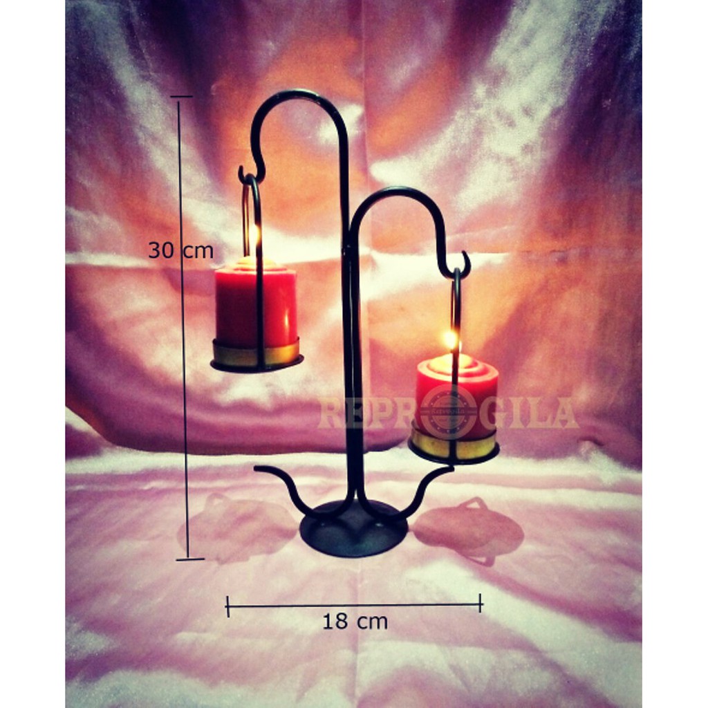 Tempat Lilin Tempat Lilin Cabang 2 Tempat Lilin Model Gantung Tempat Lilin Isi 2 Tempat Lilin Aroma