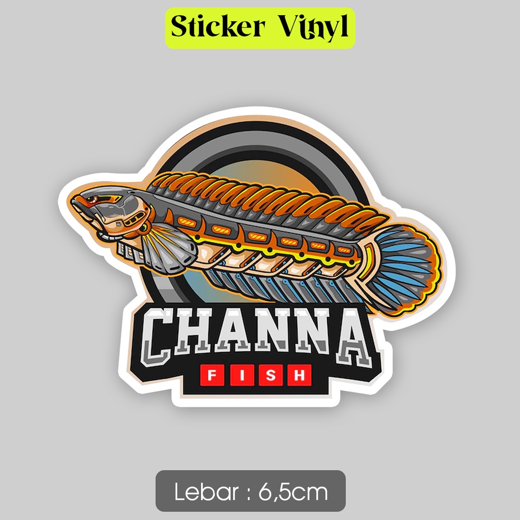 

Stiker Channa Fish Mecha Snakehead Predator Sticker Vinyl Satuaan Motif Pencinta Ikan Predator Bahan Anti Air