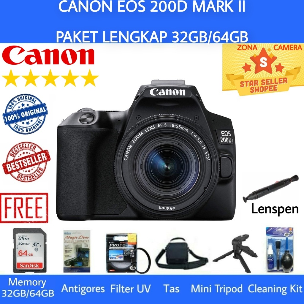 [NEW] CANON EOS 200D MARK II / CANON EOS 200D II / CANON 200D MARK II / CANON 200D II KIT 18-55MM IS