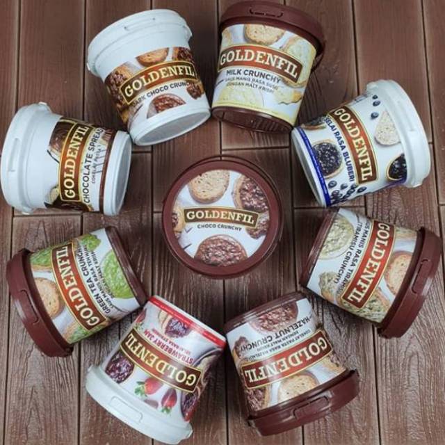 

GOLDENFIL CRUNCHY/ SELAI/ SELAI CRUNCHY/ JAM/ SELAI COKLAT